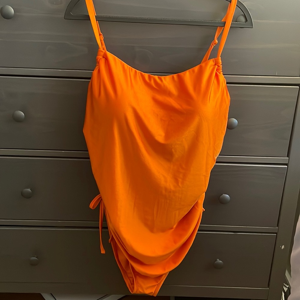 Orange Fe Noel One Piece Swimsuit